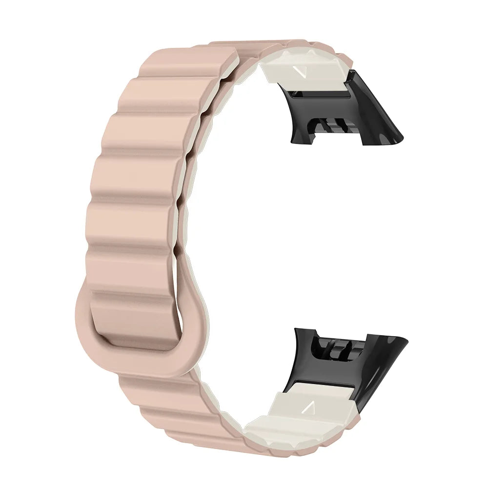 Watch Strap For XIaoMi Smart Watch Band 7 Pro Magnetic Silicone Soft Quick Release Lightweight Two-colors Head Clasp Man Woman