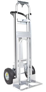 Industrial Convertible Hand Truck - AS7B Heavy Duty Aluminum 2 in 1 Dolly (800 lb Capacity) Lightweight Reinforced Frame, Ergono