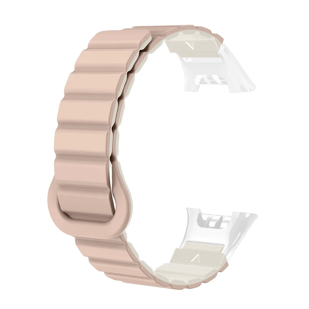 Watch Strap For XIaoMi Smart Watch Band 7 Pro Magnetic Silicone Soft Quick Release Lightweight Two-colors Head Clasp Man Woman