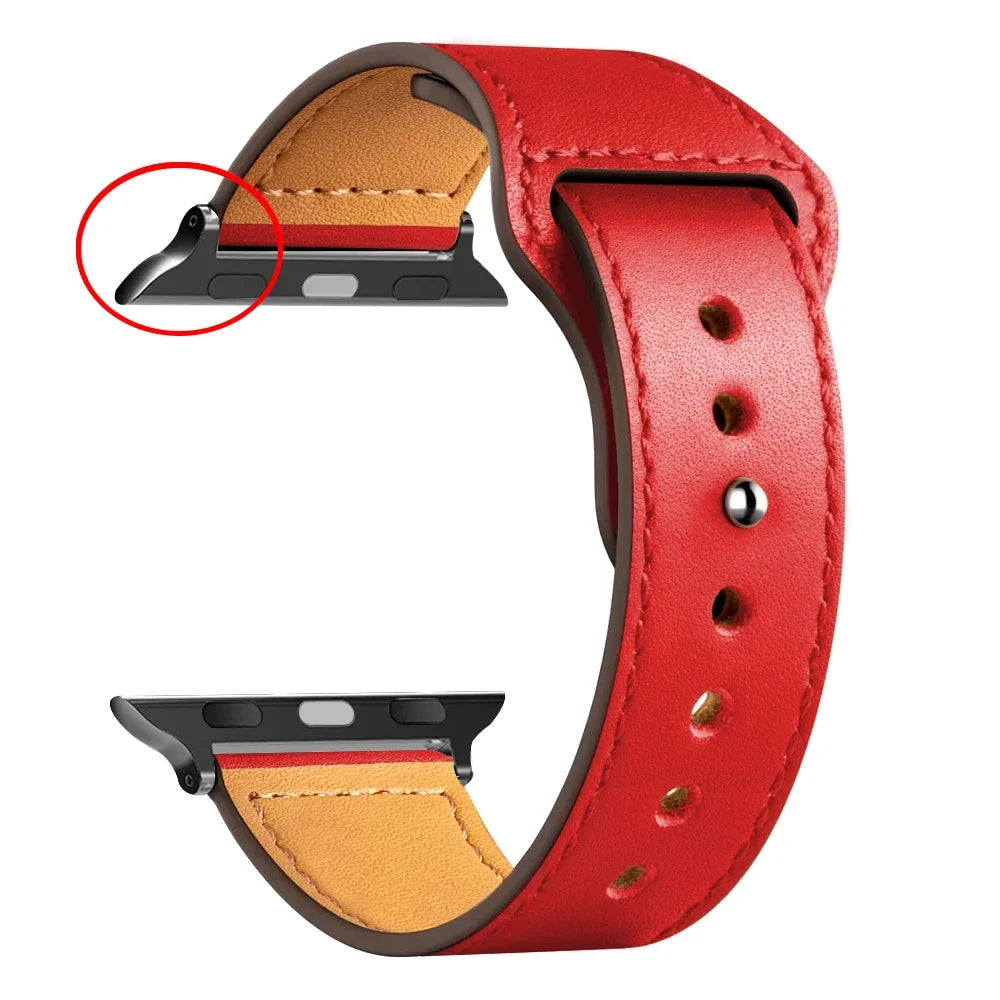 Leather Bands For Apple watch strap Ultra 49mm 46MM 44mm 40mm 38mm/42mm sport bracelet iWatch series 10 9 8 7 3 5 6 se 41mm/45mm