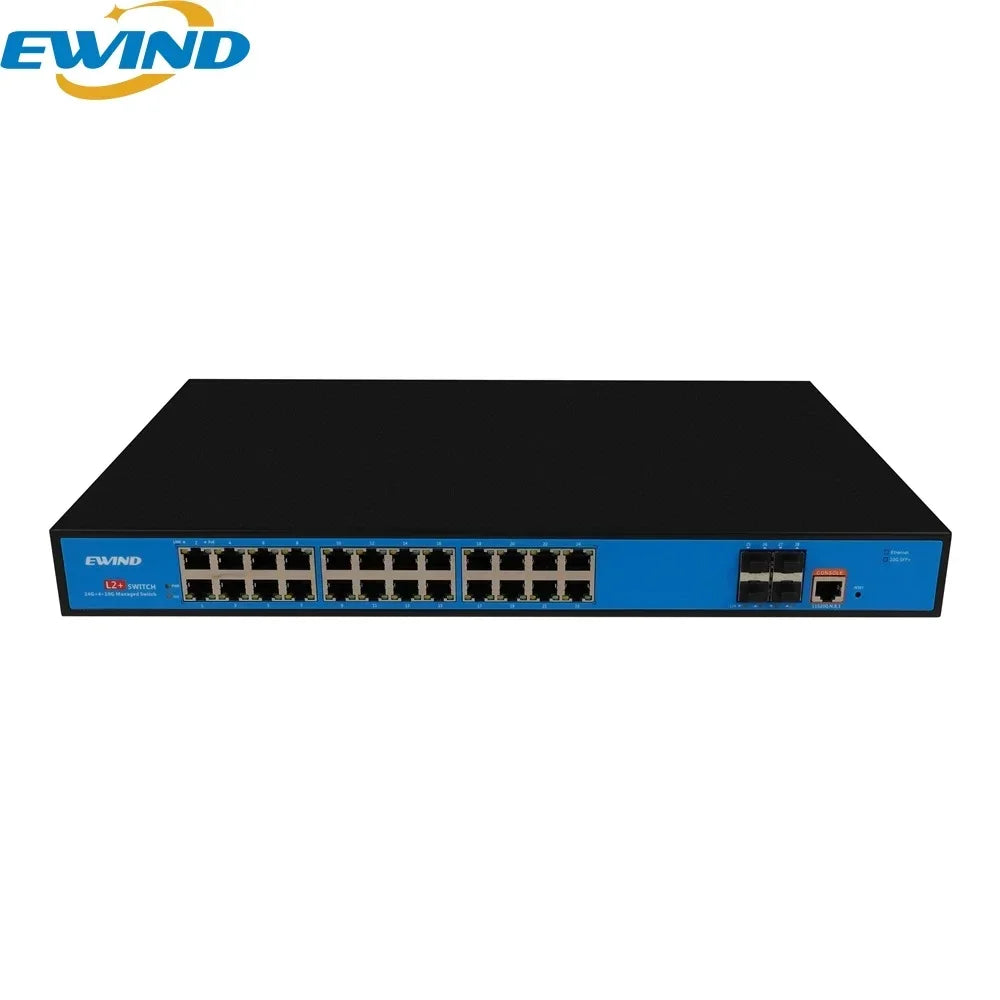 EWIND POE Switch 16/48 Ports 10/100/1000Mbps Full Gigabit Ethernet Switch Unmanagement AI Smart Switch outdoor home NVR