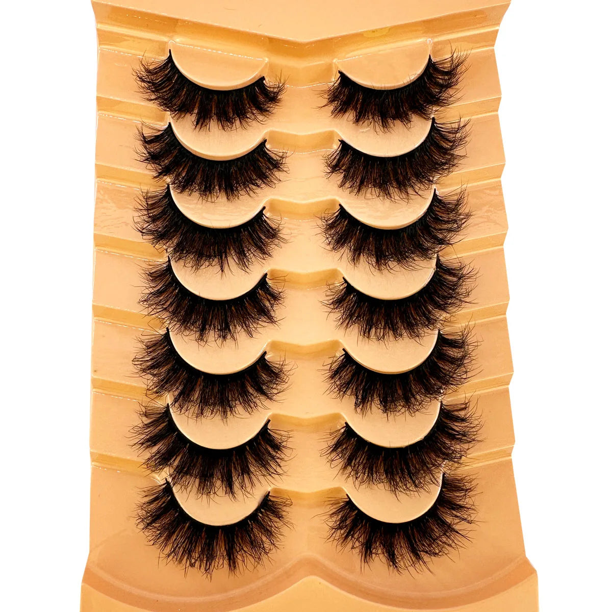 NEW 7pairs Fake Eyelashes Thick Long False Eyelashes Dramatic Lashes 3D Faux Mink Eyelashes Wholesale Full Strip Lashes Makeup