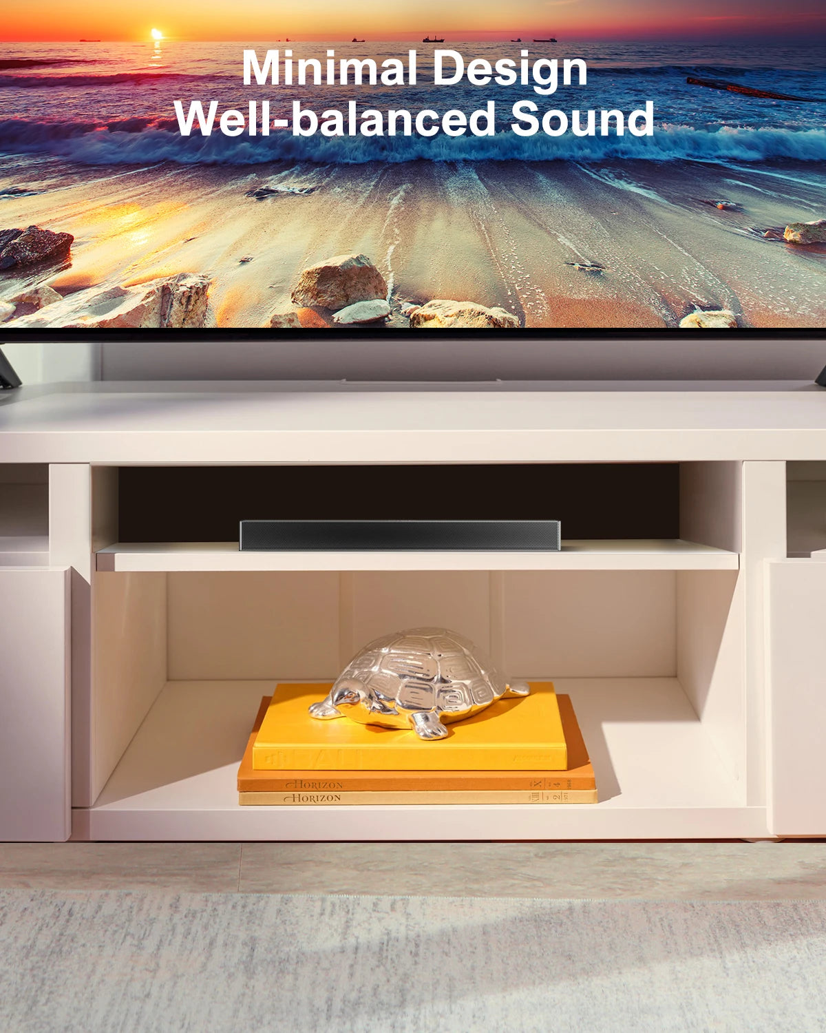 ULTIMEA Ultra-Slim TV Speakers Sound bar for TV, 2.1 PC Soundbar with Subwoofer 5.3 Bluetooth Mini Sound Bar for PC Gaming, ARC