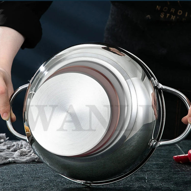 Deep fryer Stainless Steel Tempura Fryer Temperature Control Fried Chicken Fried Pan Cooking Tool Gas Electric Stove Universal