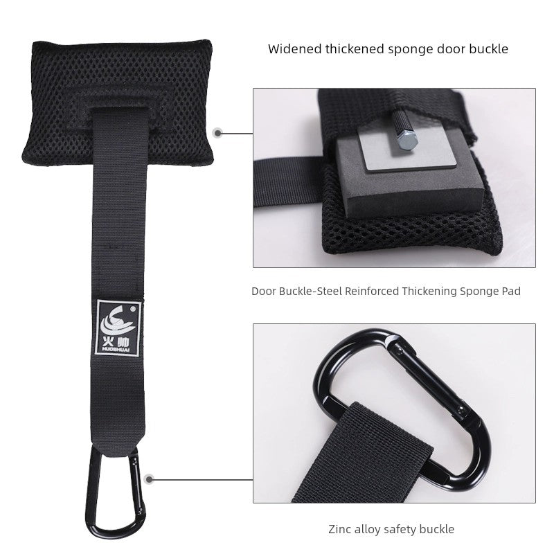 Fire Handsome Door Latch Door Anchor Pulling Rope Elastic String Chest Expander Accessories Yoga Belt Resistance Ring Fitness Equipment Fasteners
