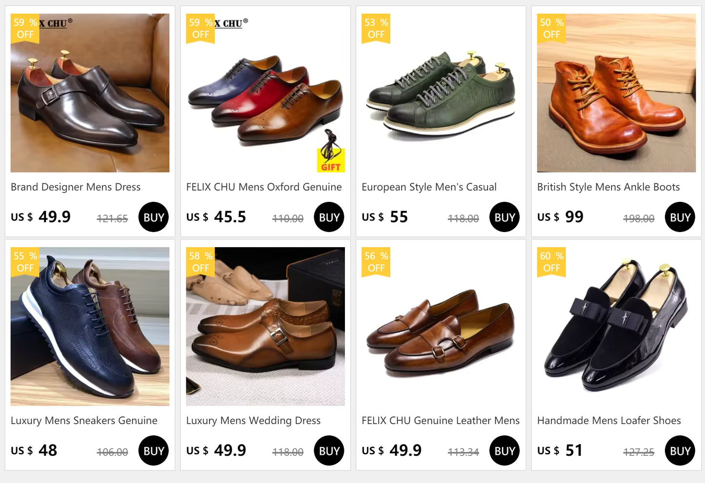 Luxury Men's Oxfords Genuine Leather Classic Wingtip Lace-Up Dress Shoes for Men Wedding Party Business Office Formal Footwear