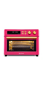 Heating Air Fryer Toaster Oven, Extra Large Countertop Convection Oven 10-in-1 Combo, 6-Slice Toast, Enamel Baking Pan Easy Clea