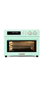 Heating Air Fryer Toaster Oven, Extra Large Countertop Convection Oven 10-in-1 Combo, 6-Slice Toast, Enamel Baking Pan Easy Clea