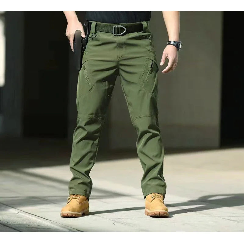 Mens Outdoor Pants Casual Trekking Quick Drying Lightweight Waterproof Hiking Cargo Pants with 6 Pockets Autumn Hunting pants