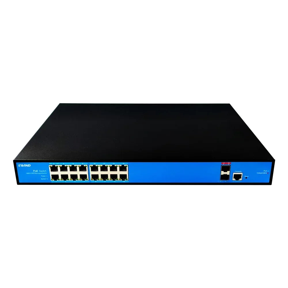 EWIND POE Switch 16/48 Ports 10/100/1000Mbps Full Gigabit Ethernet Switch Unmanagement AI Smart Switch outdoor home NVR