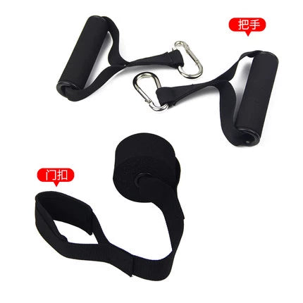 Handle Door Latch Ankle Ring Buckle Combination Fixed Pull Elastic String Resistance Band Fitness Equipment Accessories Door Anchor Lifting Ring Handle Movement