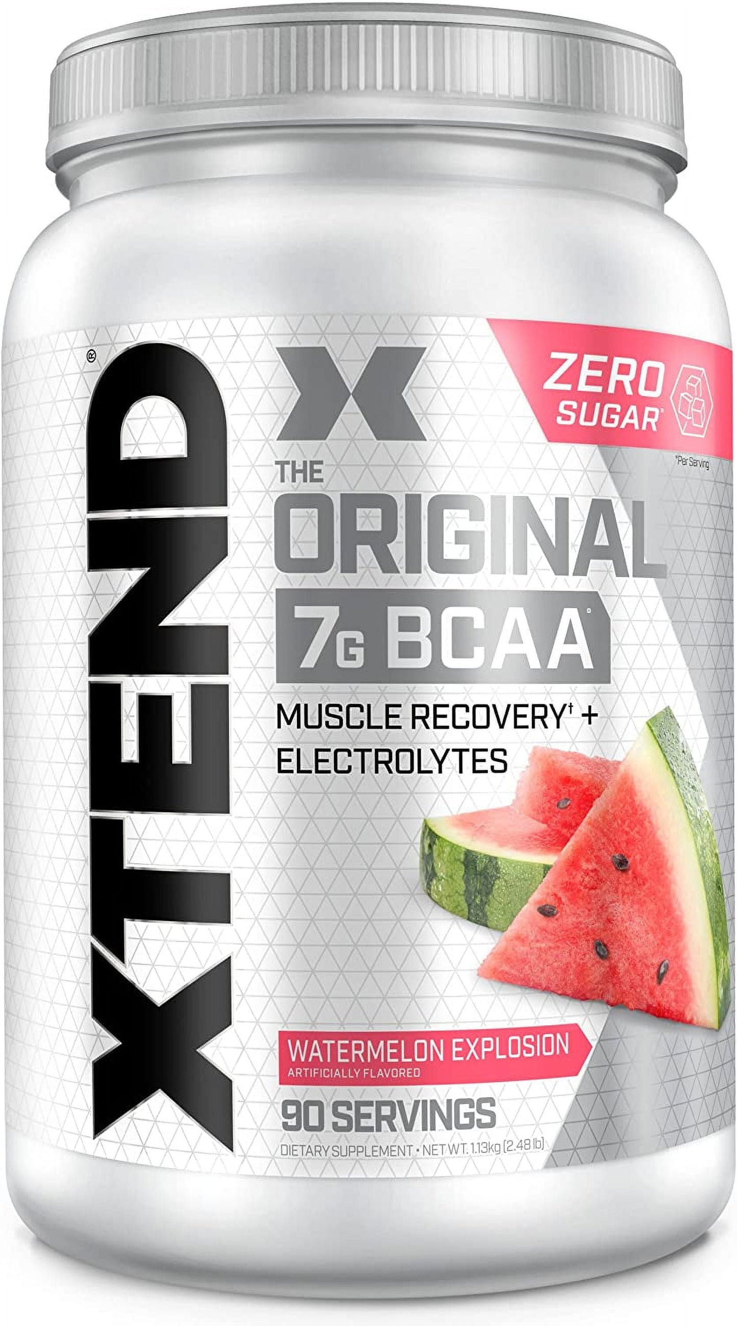 XTEND Original 7G BCAA Powder, Zero Sugar, Watermelon Explosion, 90 Servings