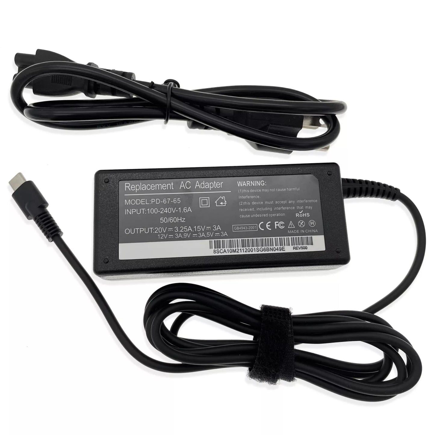 65W USB Type-C AC Adapter Charger For DELL Latitude 14" 3420 3440 5430 5431 5440