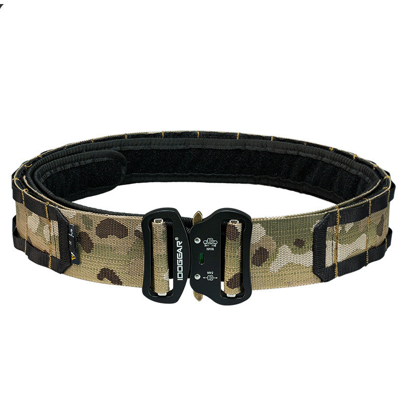 Color: Camouflage, Size: L - Ranger belt 2-inch tactical belt