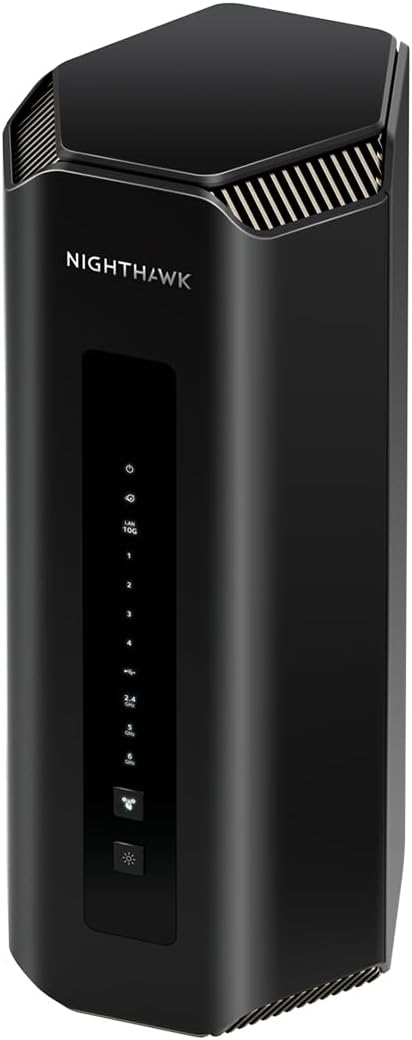 NETGEAR Nighthawk WiFi 7 Router (BE9300) – Router Only, 9.3Gbps Wireless Speed, 2.5 Gigabit Internet Port, Tri-Band for Gaming, Covers 2,500 sq. ft., 100 Devices, VPN – Free Expert Help
