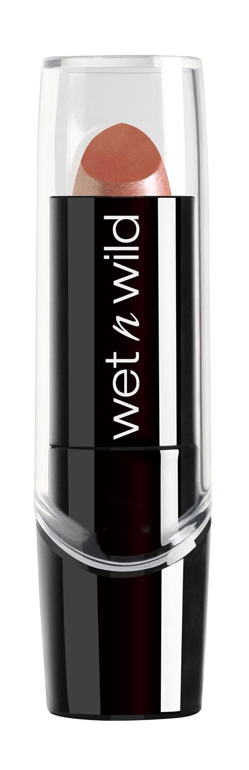 wet n wild Silk Finish Lipstick, Hydrating Rich Buildable Lip Color, Formulated with Vitamins A,E, & Macadamia for Ultimate Hydration, Cruelty-Free & Vegan - Dark Wine