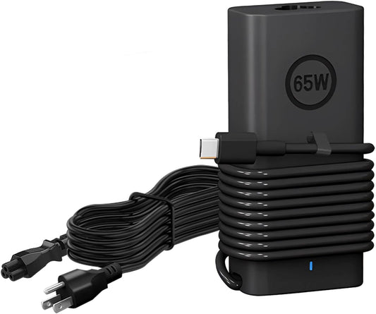 New Slim 65W 60W Dell Laptop Charger USB C for Dell Latitude 5420 5440 5430 5520 5530 5540 7420 7440 7390 7400,XPS 13 Chromebook 3100,for Dell Inspiron 14 16 7620 2in1 AC Adapter Type C Power Cord