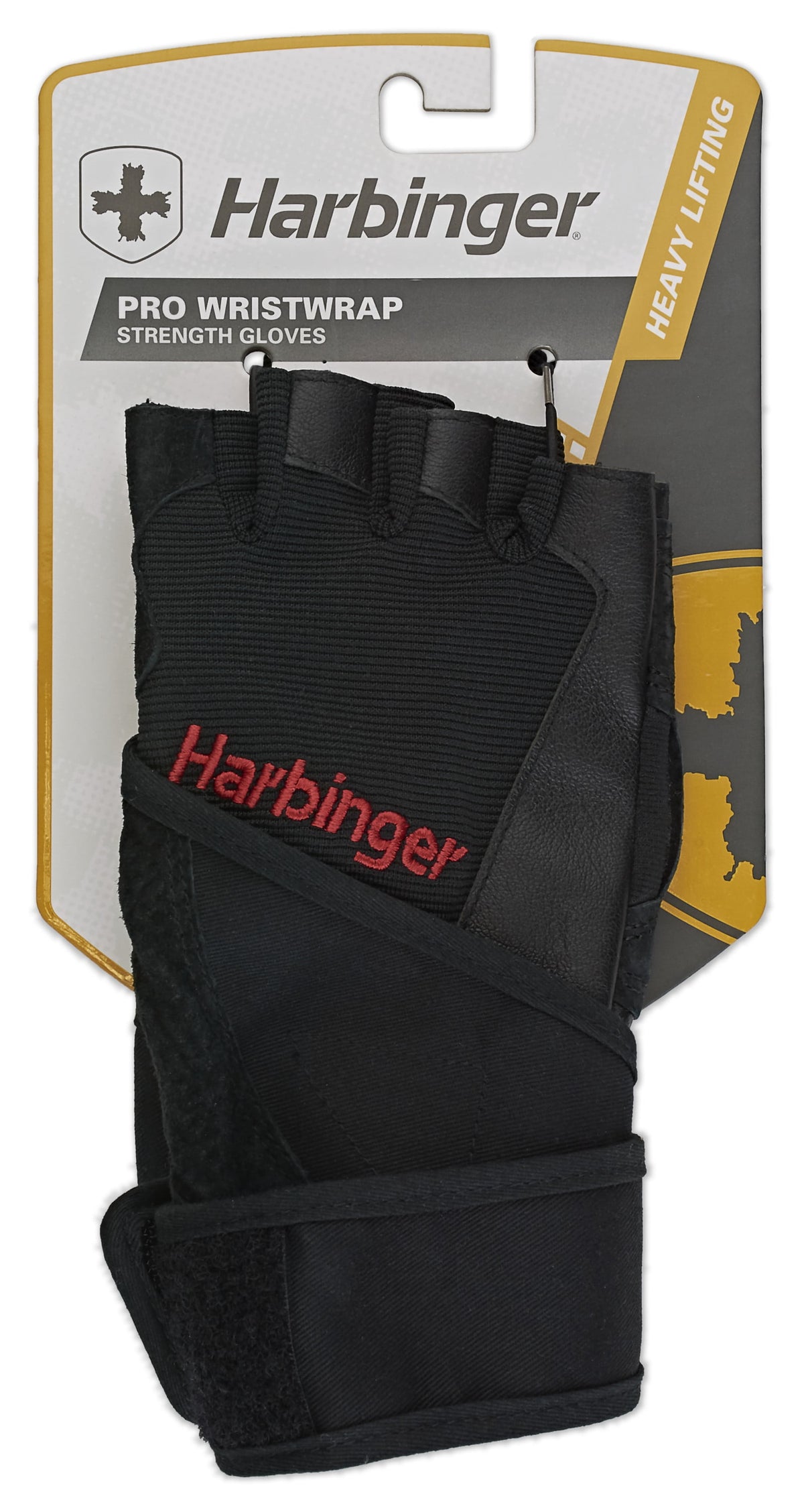 Harbinger Pro Wrist Wrap Glove Black Large