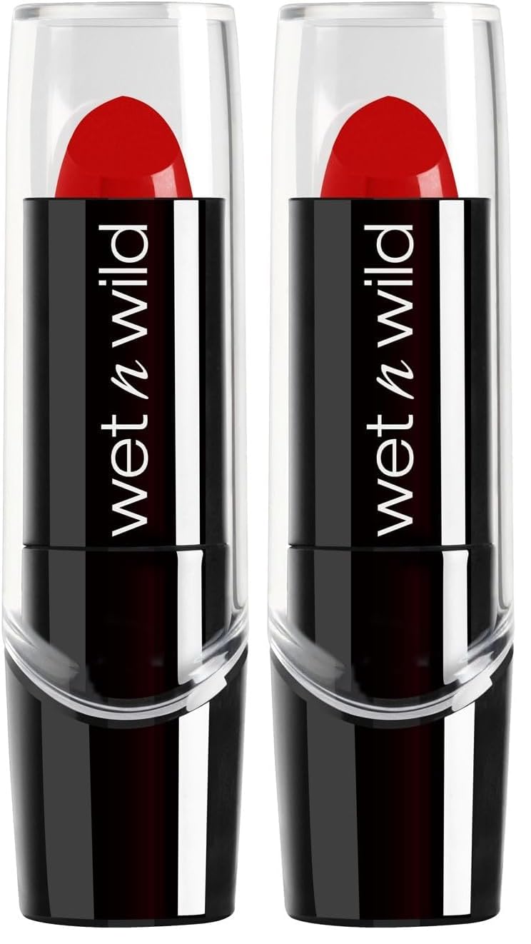 wet n wild Silk Finish Lipstick, Hydrating Rich Buildable Lip Color, Formulated with Vitamins A,E, & Macadamia for Ultimate Hydration, Cruelty-Free & Vegan - Dark Wine