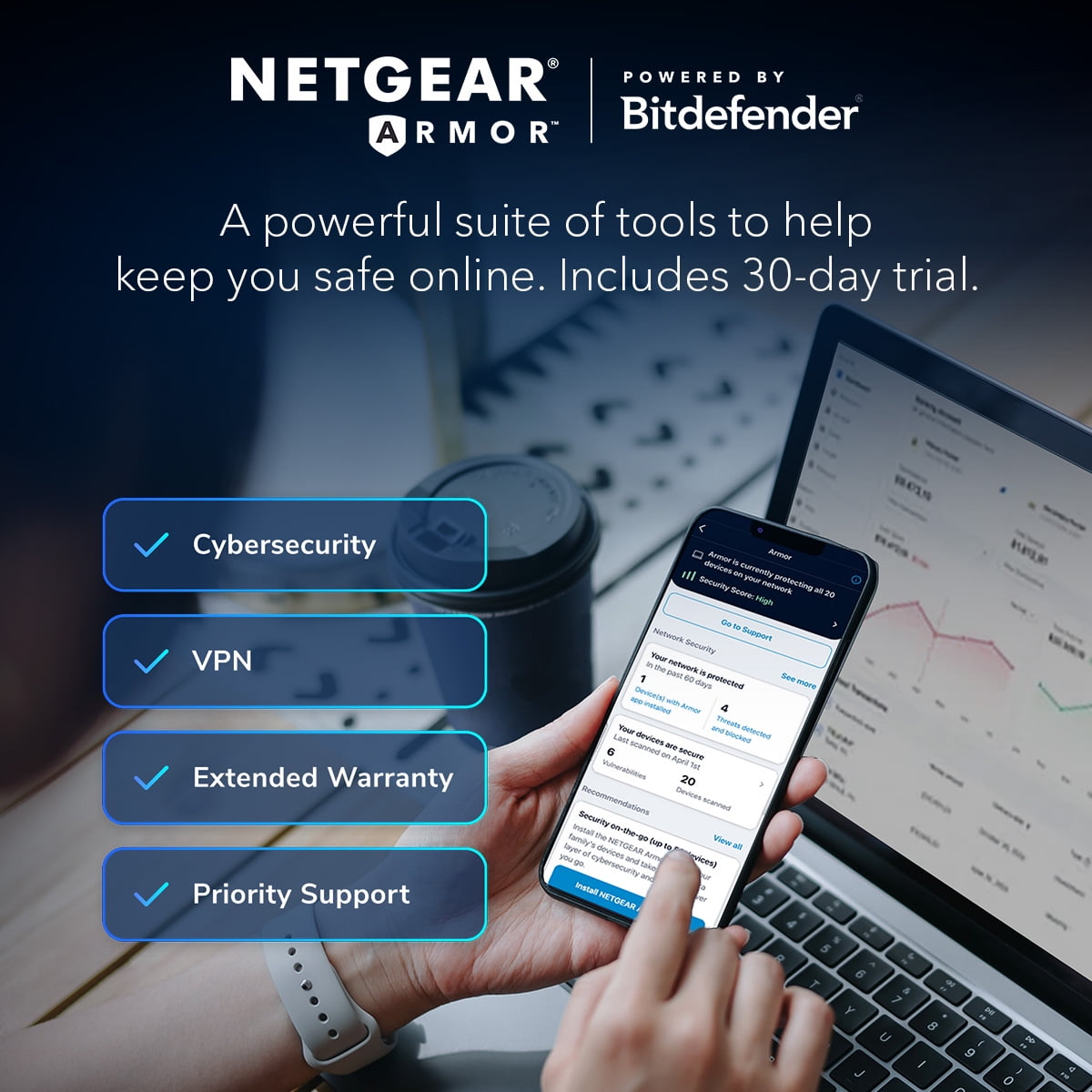 NETGEAR Nighthawk BE3100 WiFi 7 Dual-band Router (RS70)
