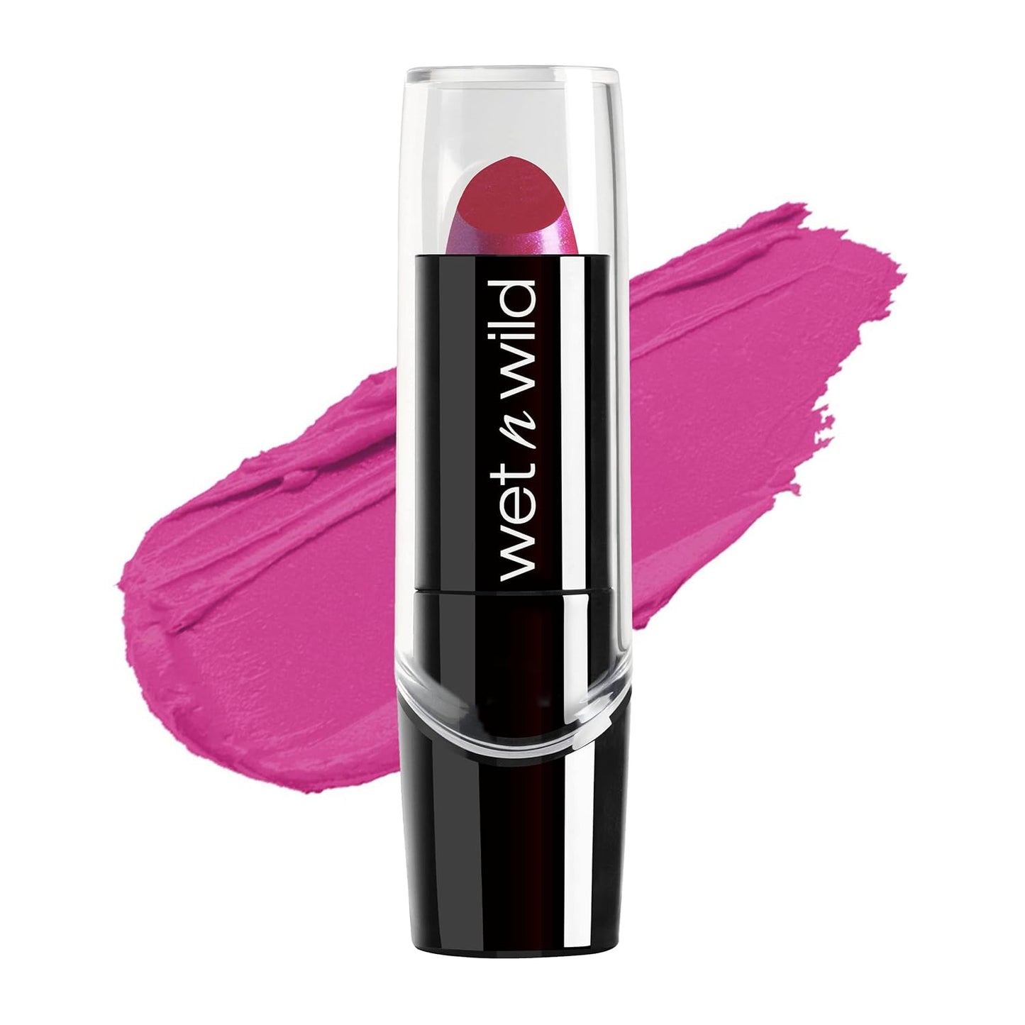 wet n wild Silk Finish Lipstick, Hydrating Rich Buildable Lip Color, Formulated with Vitamins A,E, & Macadamia for Ultimate Hydration, Cruelty-Free & Vegan - Dark Wine