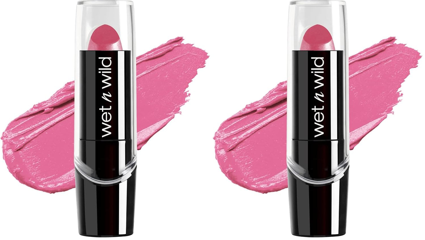 wet n wild Silk Finish Lipstick, Hydrating Rich Buildable Lip Color, Formulated with Vitamins A,E, & Macadamia for Ultimate Hydration, Cruelty-Free & Vegan - Dark Wine