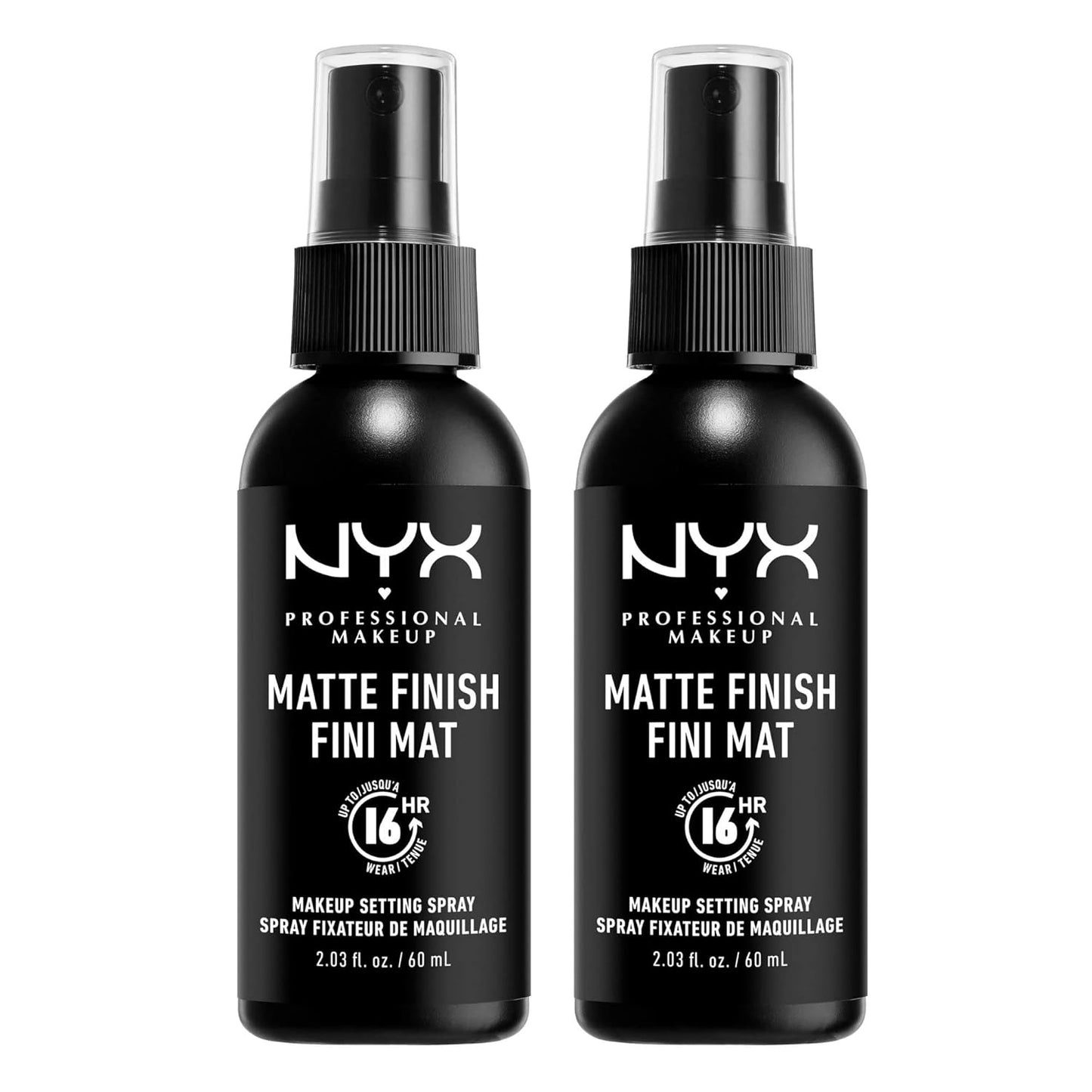 NYX PROFESSIONAL MAKEUP Makeup Setting Spray - Matte Finish, Long-Lasting Face Mist for up to 16HR Wear, Vegan Formula