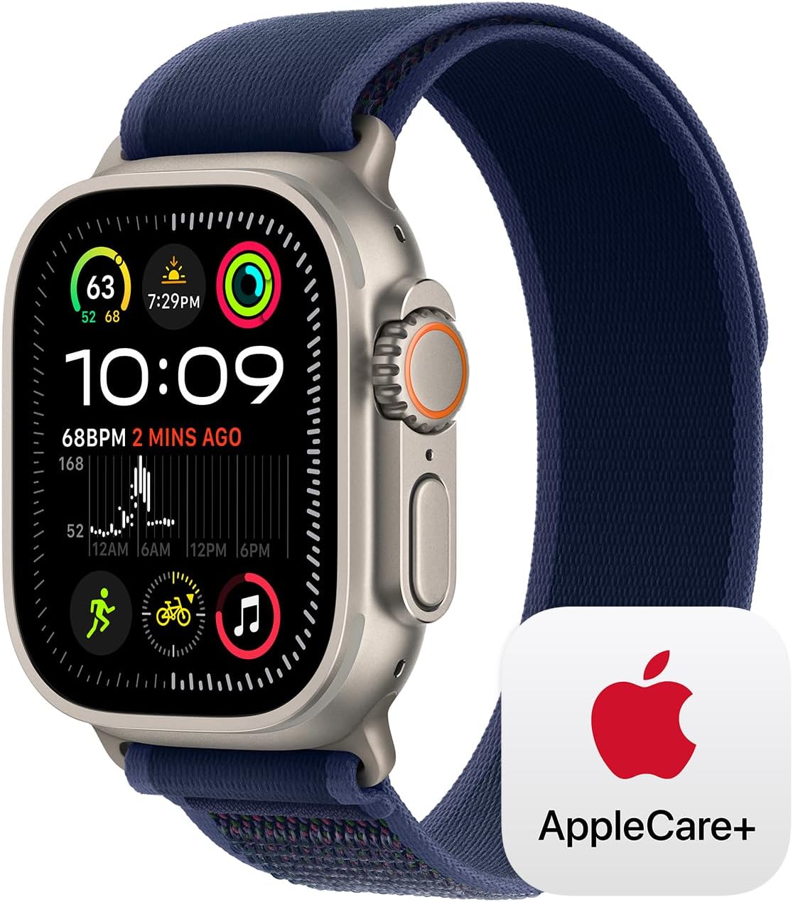 Apple Watch Ultra 2 [GPS + Cellular 49mm] Smartwatch, Sport Watch with Black Titanium Case with Dark Green Alpine Loop - S. Fitness Tracker, Precision GPS, Action Button, Carbon Neutral