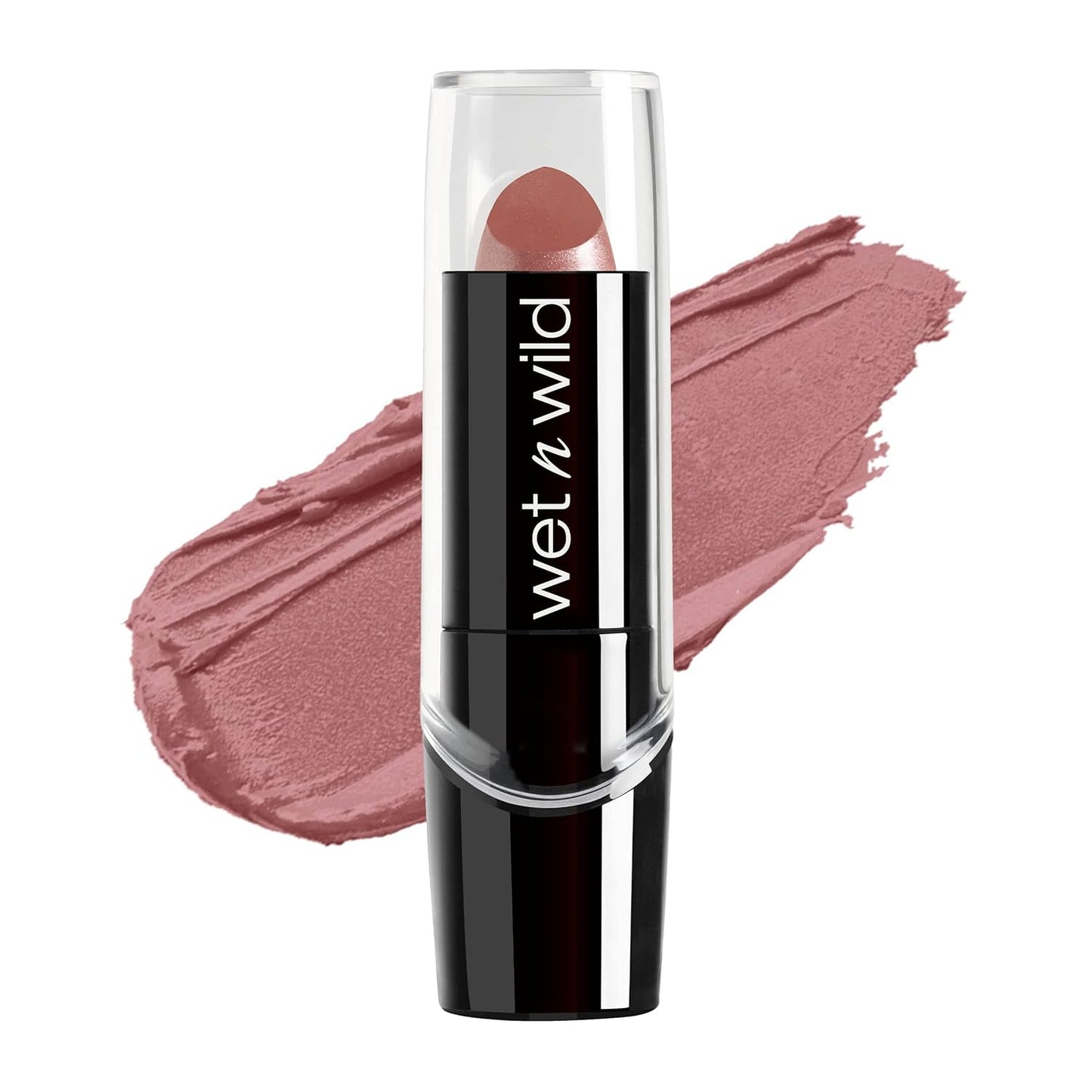 wet n wild Silk Finish Lipstick, Hydrating Rich Buildable Lip Color, Formulated with Vitamins A,E, & Macadamia for Ultimate Hydration, Cruelty-Free & Vegan - Dark Wine