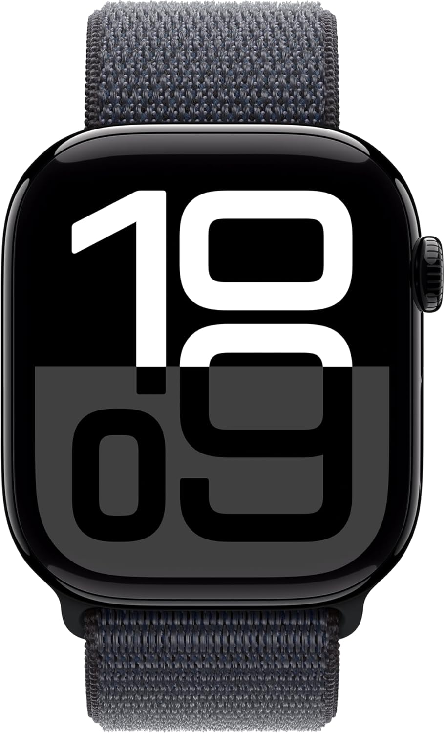 Apple Watch Series 10 [GPS 46mm case] Smartwatch with Jet Black Aluminium Case with Black Sport Band - M/L. Fitness Tracker, ECG App, Always-On Retina Display, Water Resistant