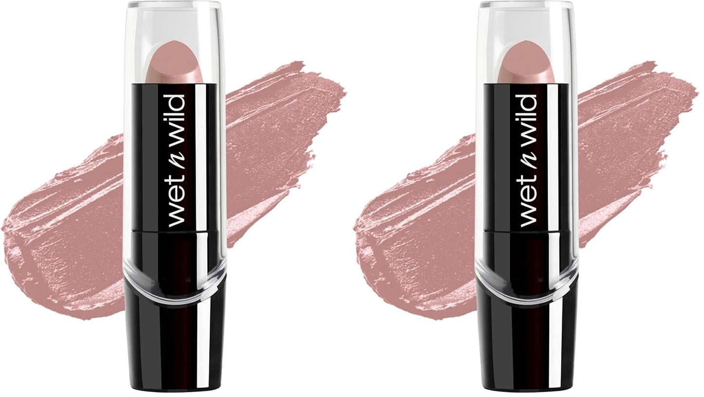 wet n wild Silk Finish Lipstick, Hydrating Rich Buildable Lip Color, Formulated with Vitamins A,E, & Macadamia for Ultimate Hydration, Cruelty-Free & Vegan - Dark Wine