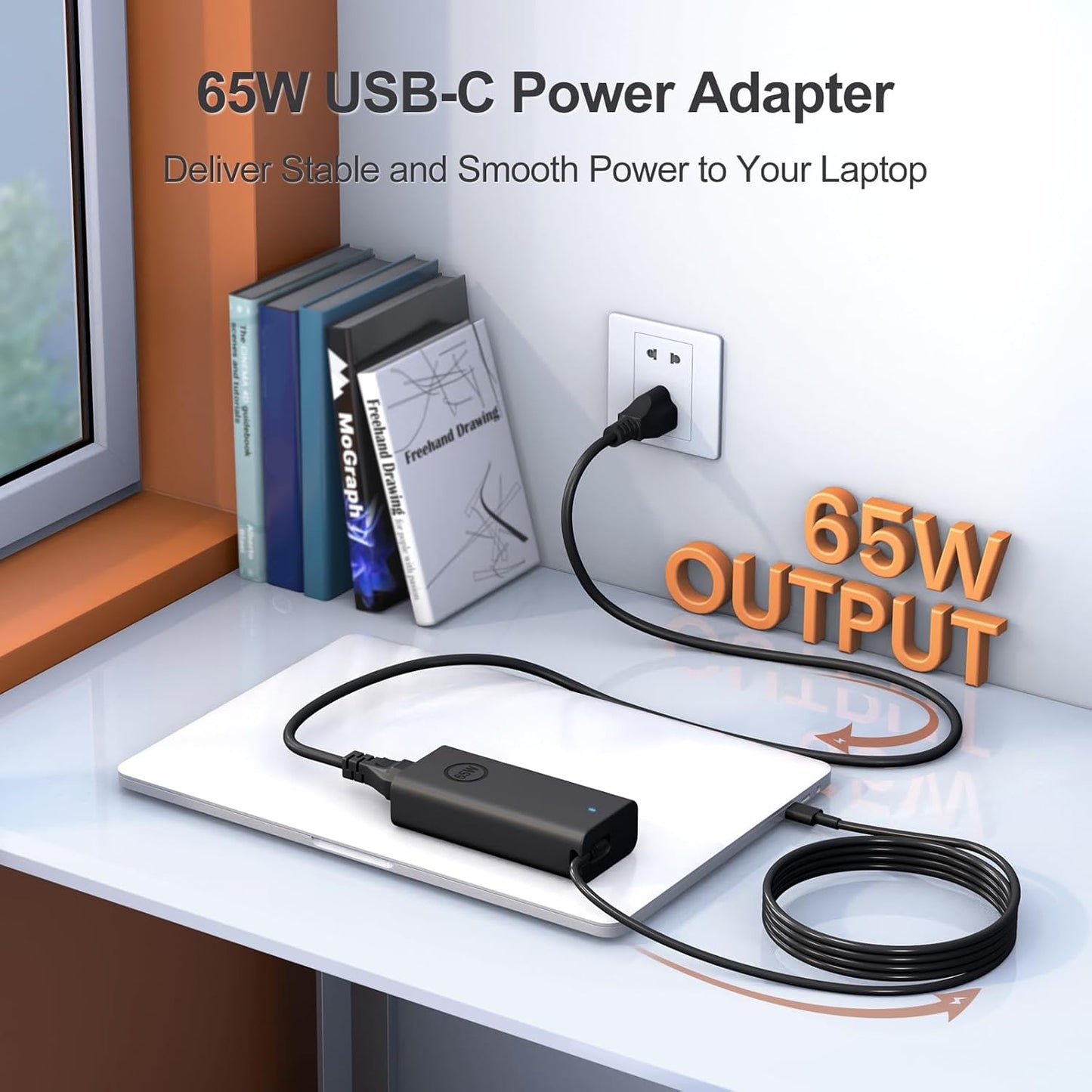 65W USB-C Compatible with Dell Laptop Charger XPS 13 and Latitude Charger 3340 3440 3540 3550 5420 5430 5520 5320 5340 5440 5550 7440 7490 7640 7410 7310 2-in-1 9440 2in1 Laptop - Power Cord Included