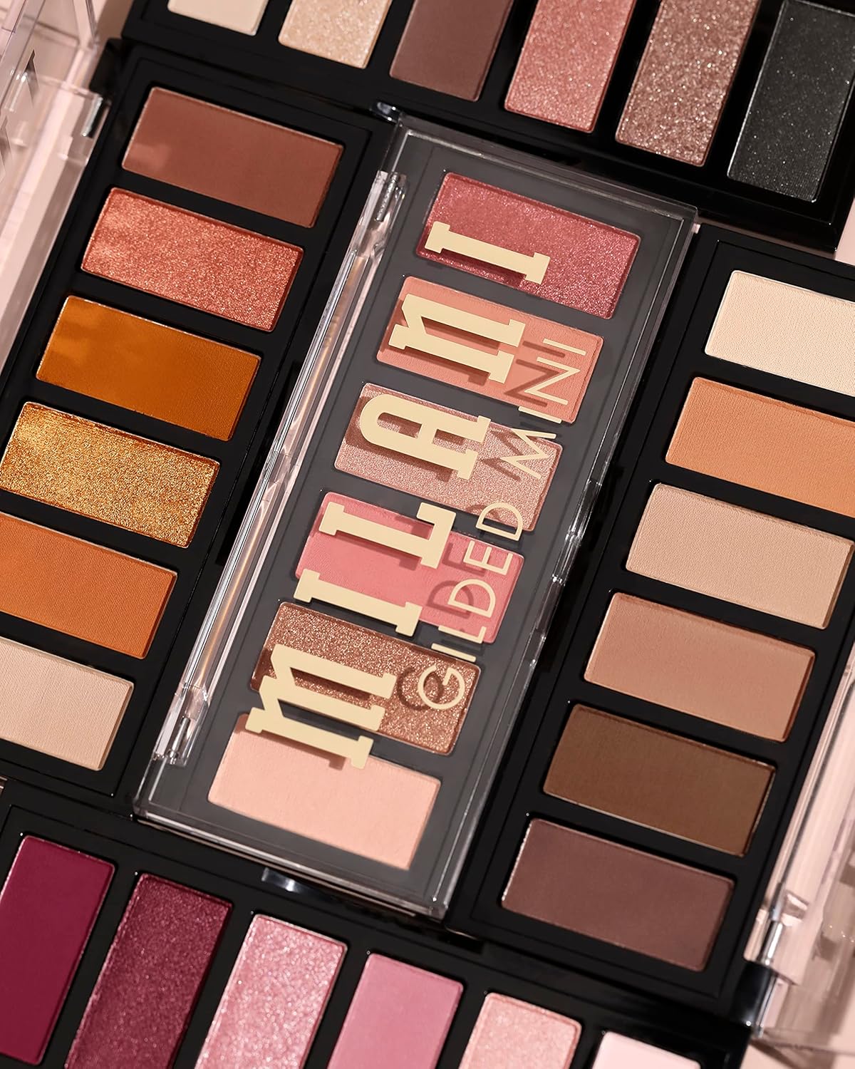 Milani Gilded Mini Eyeshadow Palette with 6 Matte & Shimmer Hues - The Wine Down