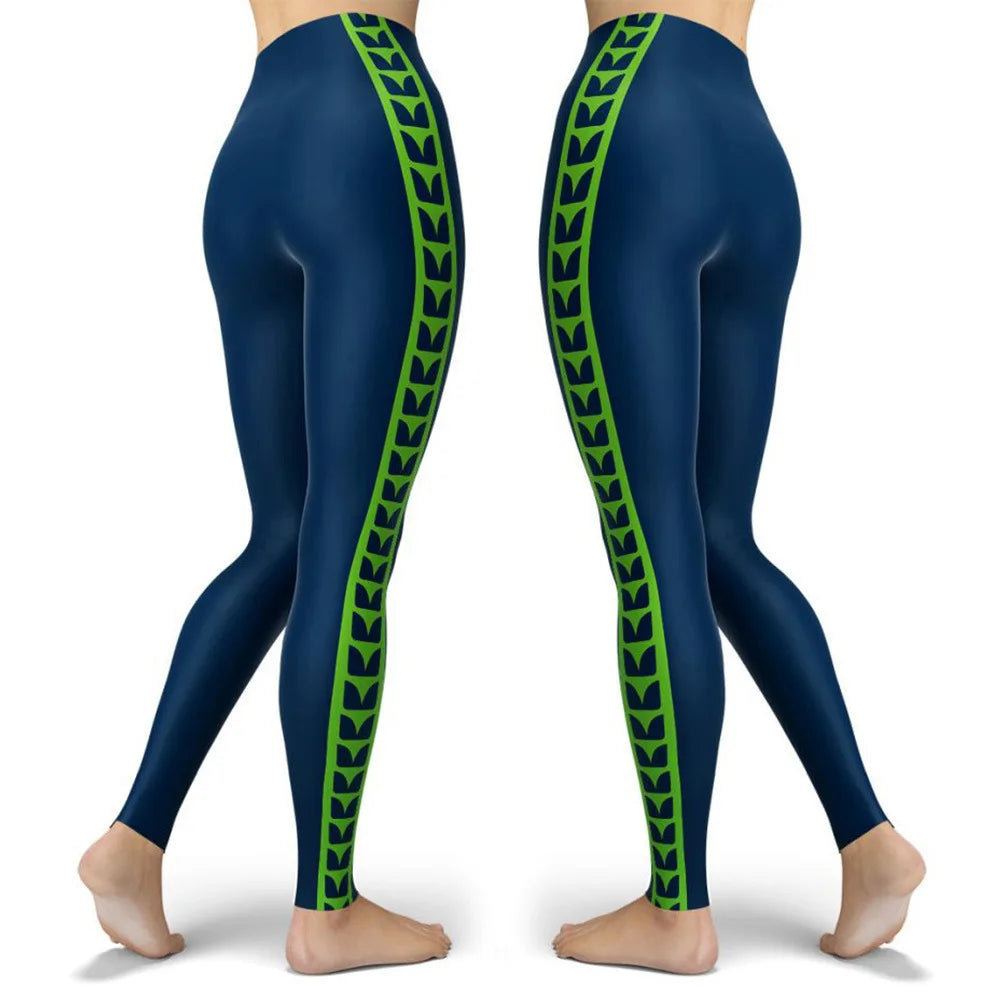 Printed Women Leggings Tight Push Up High Waist