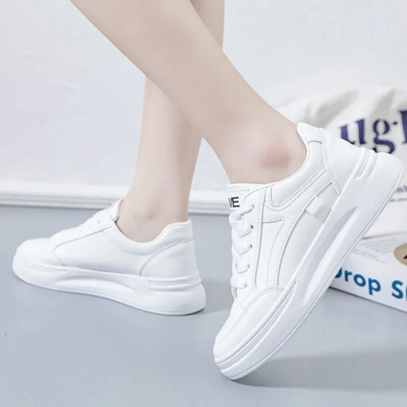 Contemporary Women's Lace-Up Sneaker – Fashion-Forward Silhouette, Premium Comfort Construction, and Versatile Styling for Daily Casual Wear
