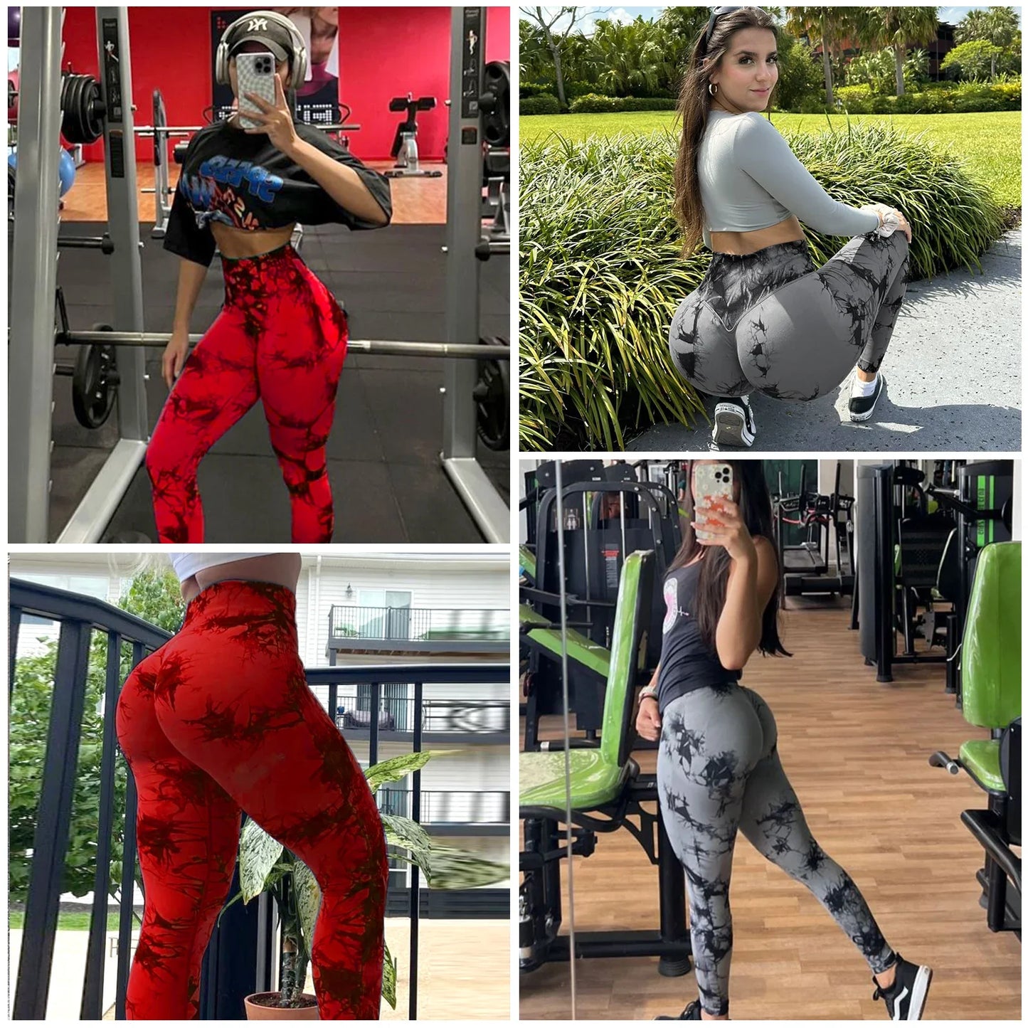 Women’s Seamless Tie-Dye High Waisted Hip Lifting Leggings, Comfortable Fit The Gym or Home