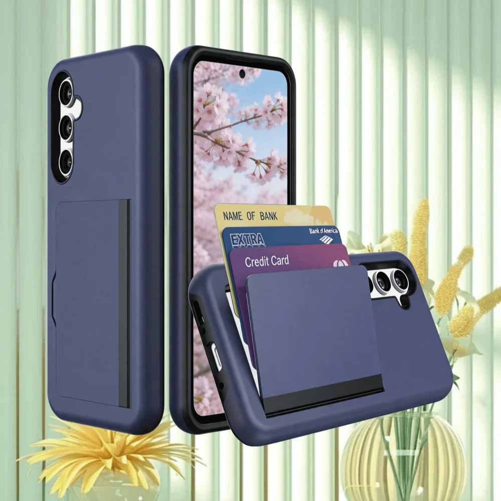 Suitable for Samsung S26 Ultra / S26 Plus / S26 Funda Wallet 3-Card ID Slot Credit Card Flip Case