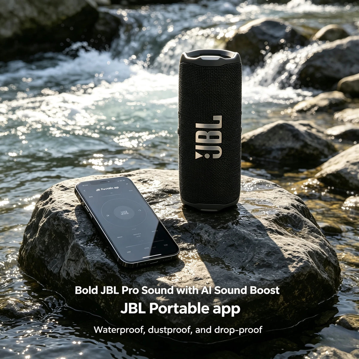 JBL Flip 7 Portable Bluetooth Speaker IP68 Waterproof 35W AI Sound Boost Auracast 16H Battery Outdoor Camping Beach Wireless