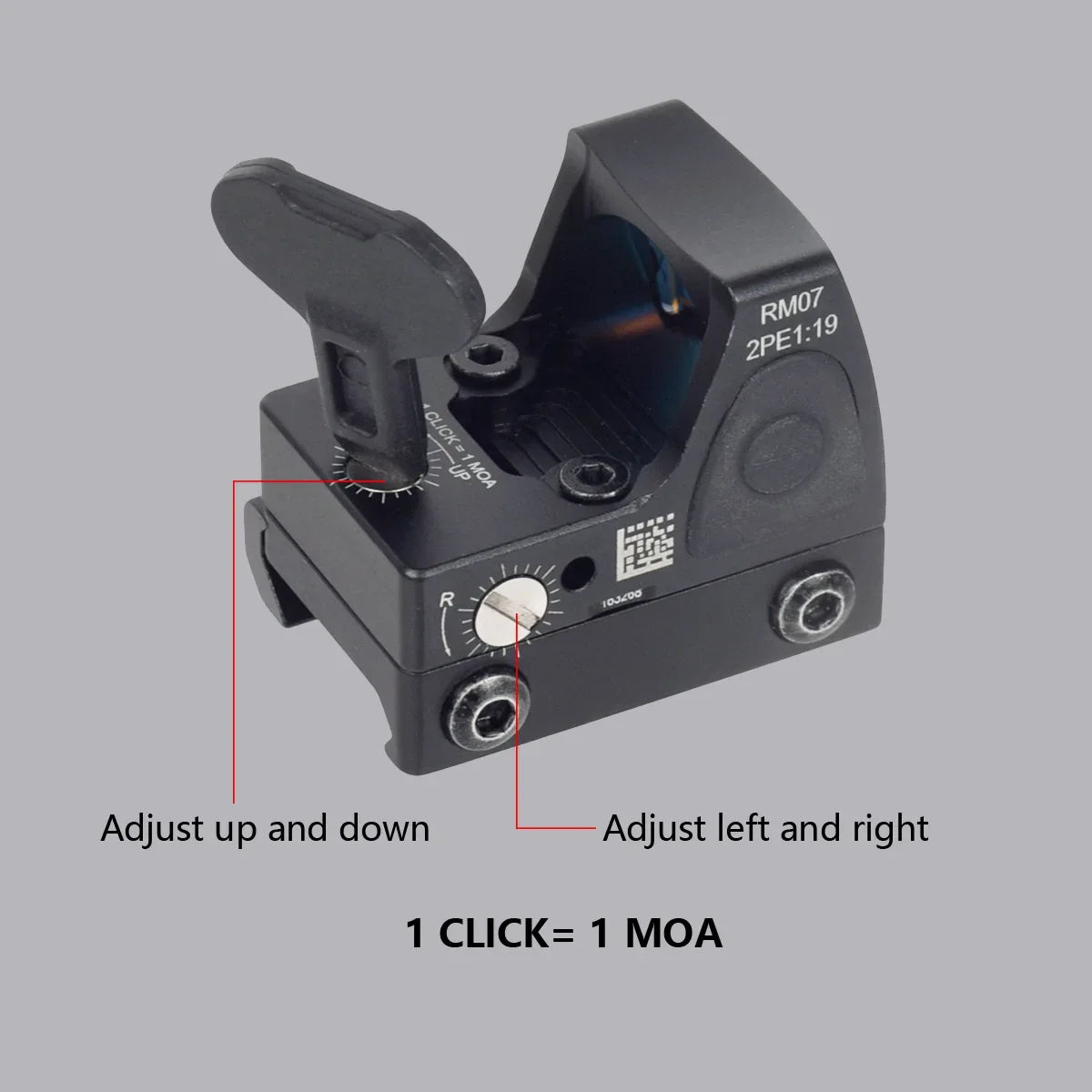 Metal Mini RMR Red Dot Sight Collimator Rifle Reflex Sight Scope Fit 20mm Rail For Hunting Pistol Glock 17 19 AR15 M4