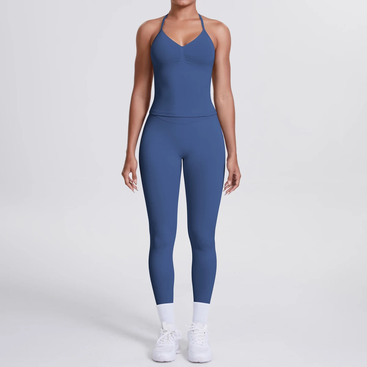 2 Piece Yoga Clothes Women Tracksuit Athletic Wear Pilates Fitness Suit Gym Workout Push Up Clothes Sports Bra Leggings Suit