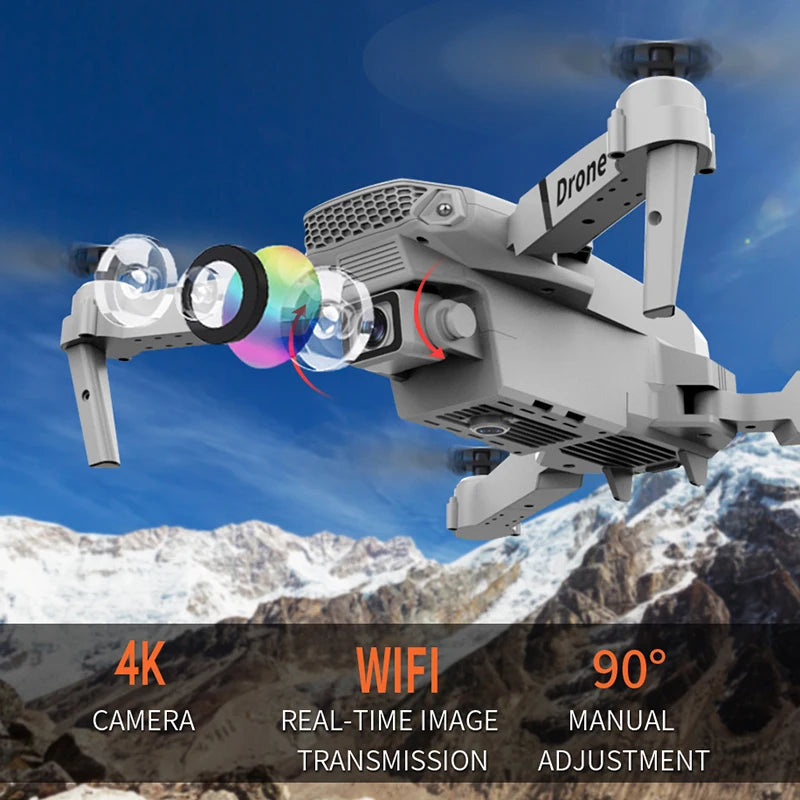 New Drone 2.4G RC Quadcopter Drone 5G FPV WiFi Easy Foldable With Mod Altitude Resistance NO Camera Wide-angle Shooting Boy Toy