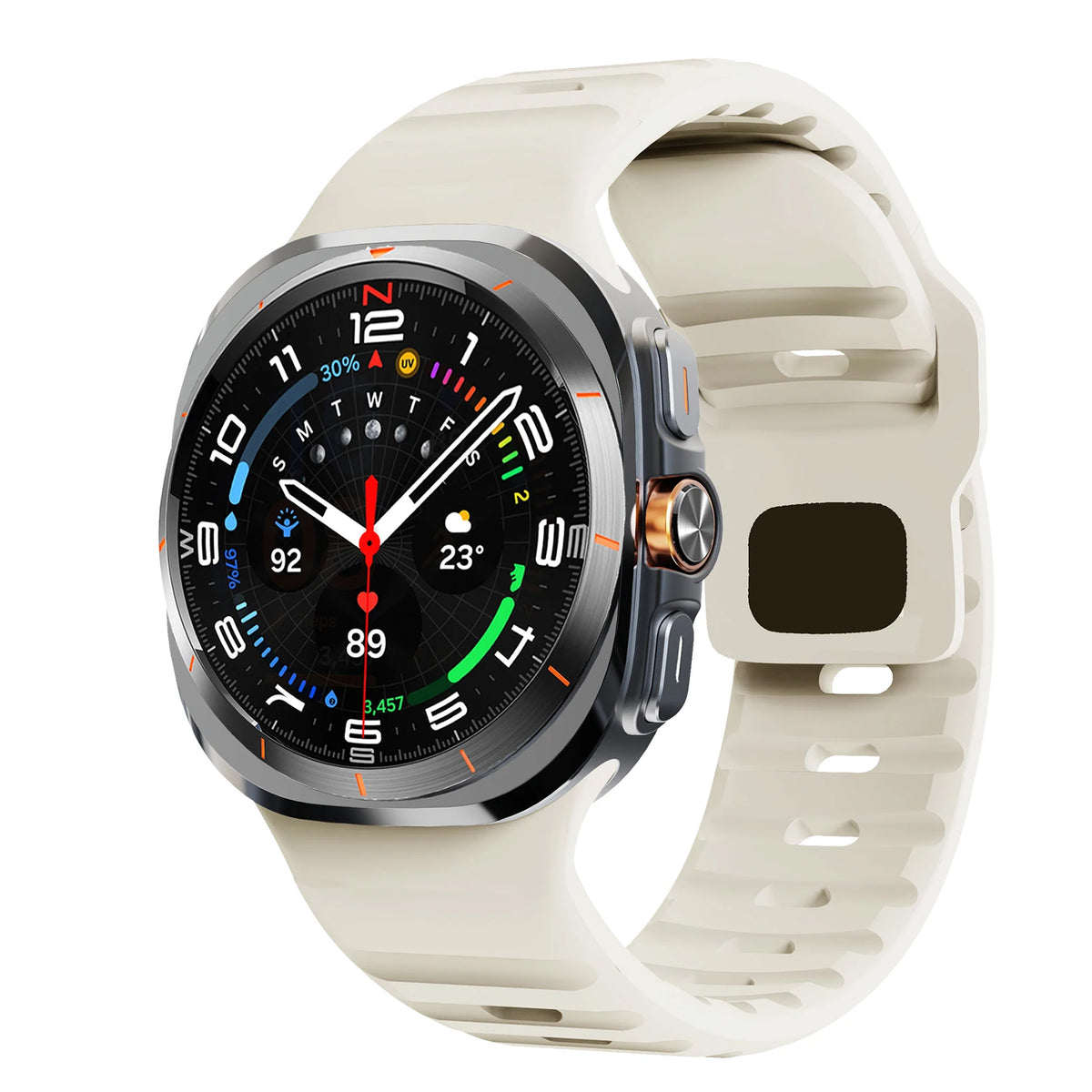 Sport Silicone For Samsung Galaxy Watch 7 Ultra Strap 47mm Accessories correa Bracelet For Samsung Galaxy Watch ultra band 47 mm
