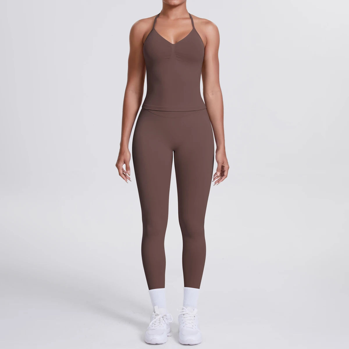 2 Piece Yoga Clothes Women Tracksuit Athletic Wear Pilates Fitness Suit Gym Workout Push Up Clothes Sports Bra Leggings Suit