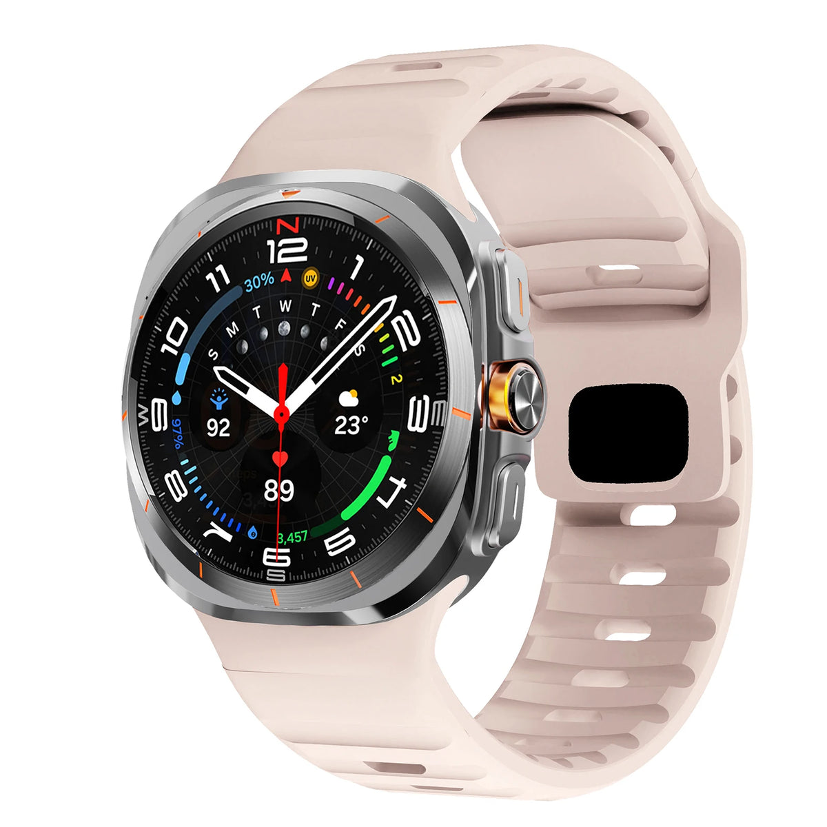 Sport Silicone For Samsung Galaxy Watch 7 Ultra Strap 47mm Accessories correa Bracelet For Samsung Galaxy Watch ultra band 47 mm