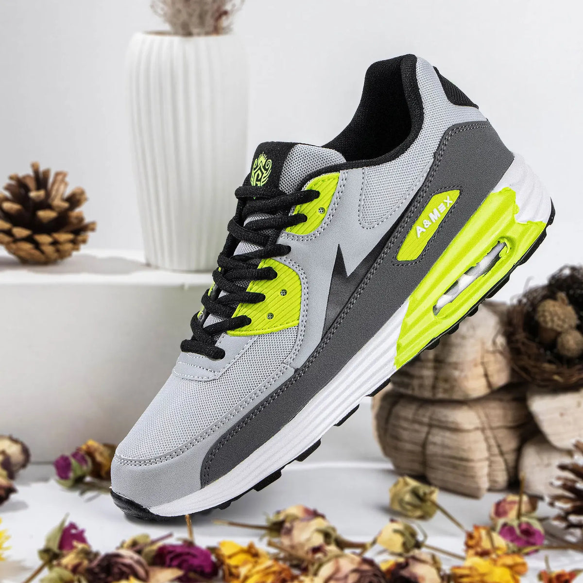 Men's Performance Air-Cushion Running Sneakers – Breathable Athletic Sneakers for Training, Tennis, and Basketball