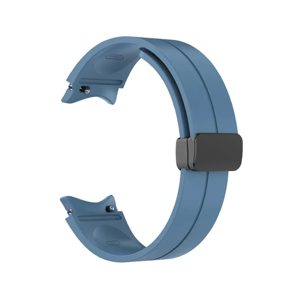 Silicone Magnetic Buckle Strap For Samsung Galaxy Watch 7 FE 5 Pro 40/44mm 45mm Band Watch 6 Classic 43 47mm Sport Watchband