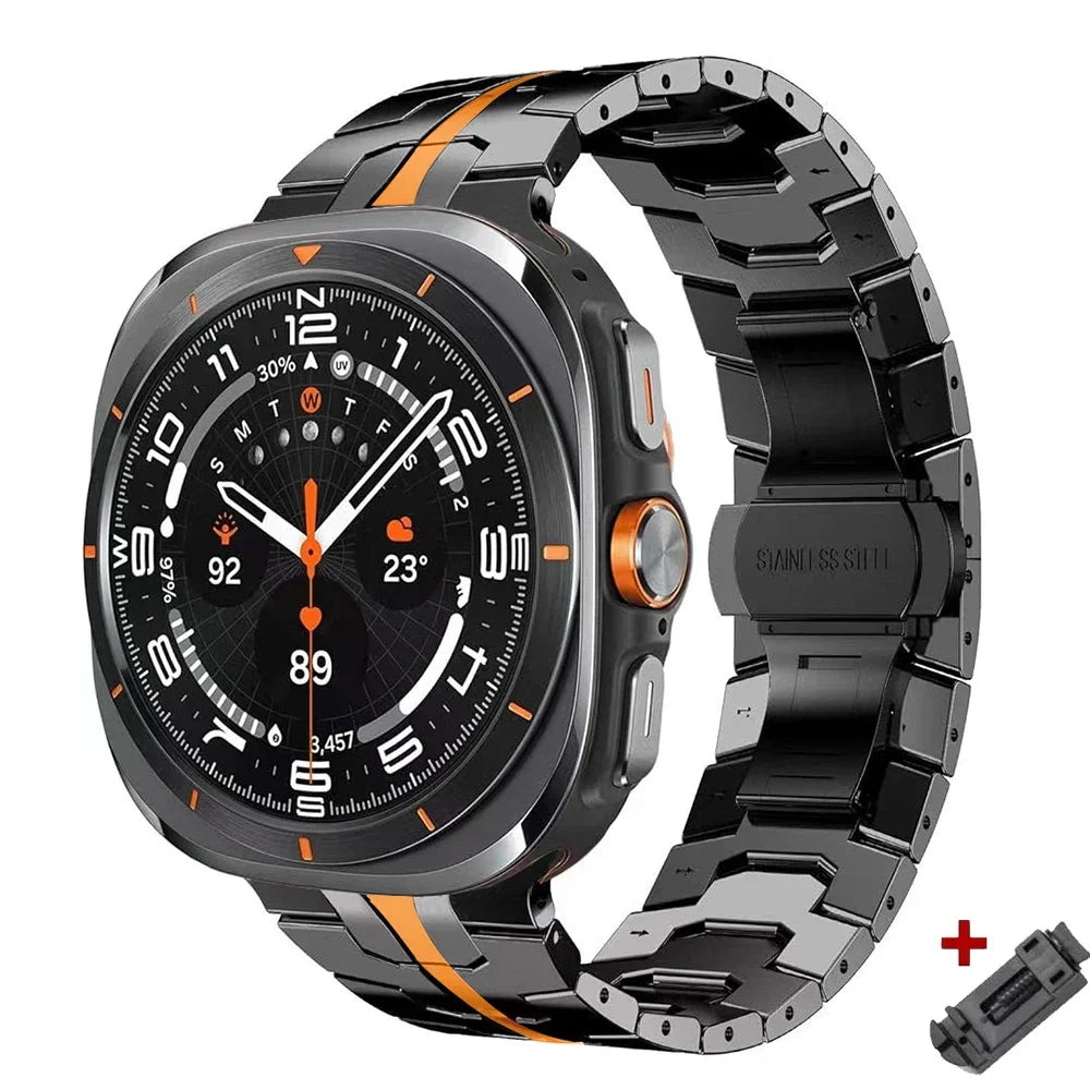 Titanium Band for Samsung Galaxy Watch Ultra 47mm Men Bracelet Luxury Metal Strap for samsung 7 ultra Galaxy Ultra 47MM Correa