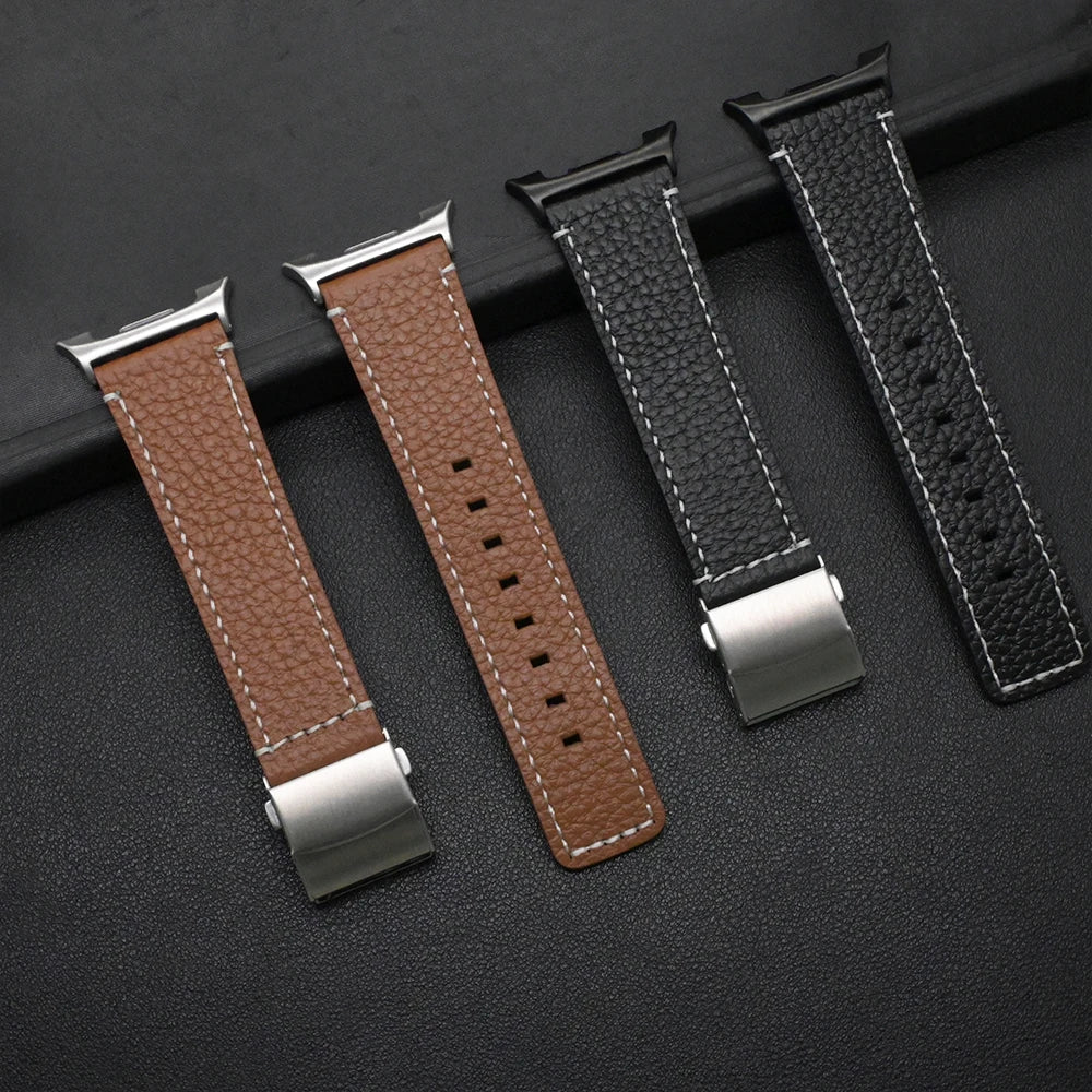 Leather for Samsung Galaxy Watch 8 Ultra2 Wrist Strap Elegant Business Band for Galaxy Ultra 47mm Bracelet Correa Accessories