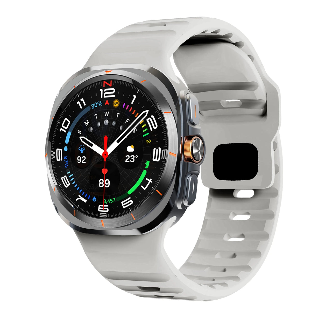 Sport Silicone For Samsung Galaxy Watch 7 Ultra Strap 47mm Accessories correa Bracelet For Samsung Galaxy Watch ultra band 47 mm
