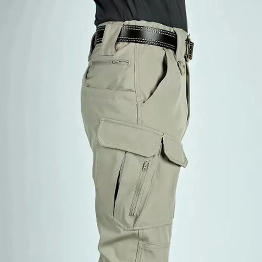 Men Tactical Cargo Softshell Elastic Hiking Trekking Climbing Camping Outdoor Hunting Trousers Spring Autumn Fall Military Pants